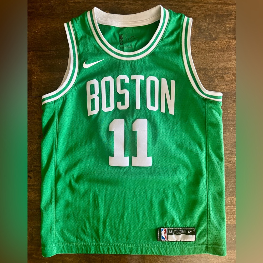 NBA Boys Green Boston Irving Basketball Jersey